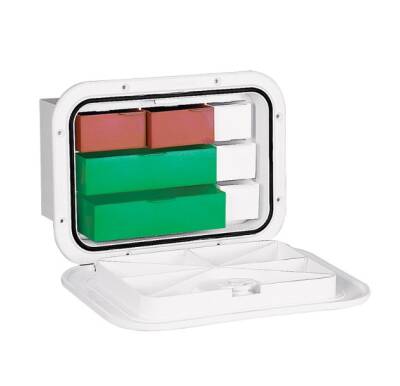 196284 TOP LINE Saklama Hatchi Çekmeceli & Kilitli, Beyaz, 270x375mm - Nuova Rade