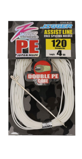 Jigger Double Core PE Assist Line White Assist İpi - 2