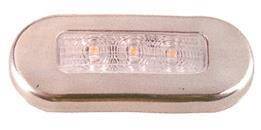 MERDİVEN LAMBASI 12 V LED KROM ÇERÇEVELİ - 