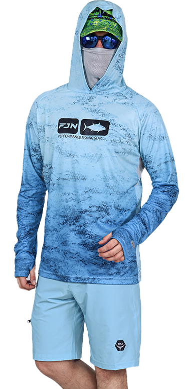 Fujin Pro Angler T-Shirt Blue Wave #M - 1