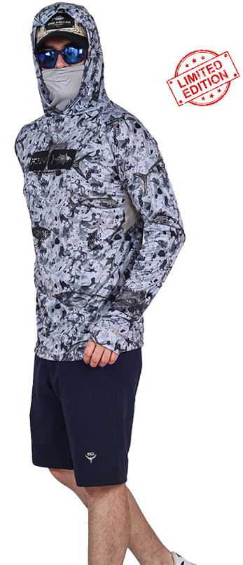 Fujin Pro Angler T-Shirt Black Fish #XL - 1