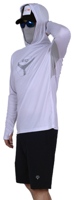 Fujin Pro Angler T-Shirt Dark White #XXL - Fujin