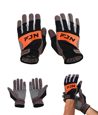 Fujin Pro Angler Trolling Gloves Black - Fujin