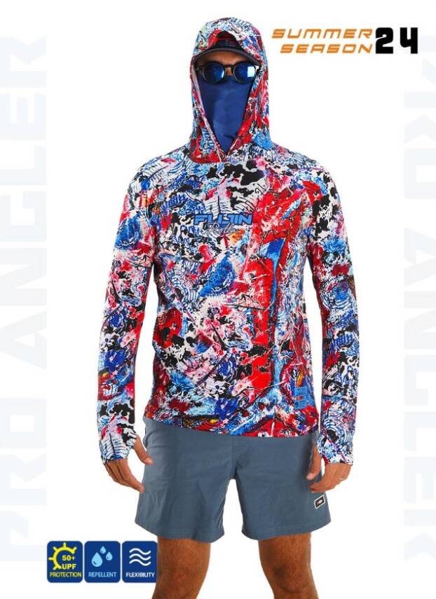 Fujin Rolla S24 Buff&Hoodie Makai Blue R #3XL - 1