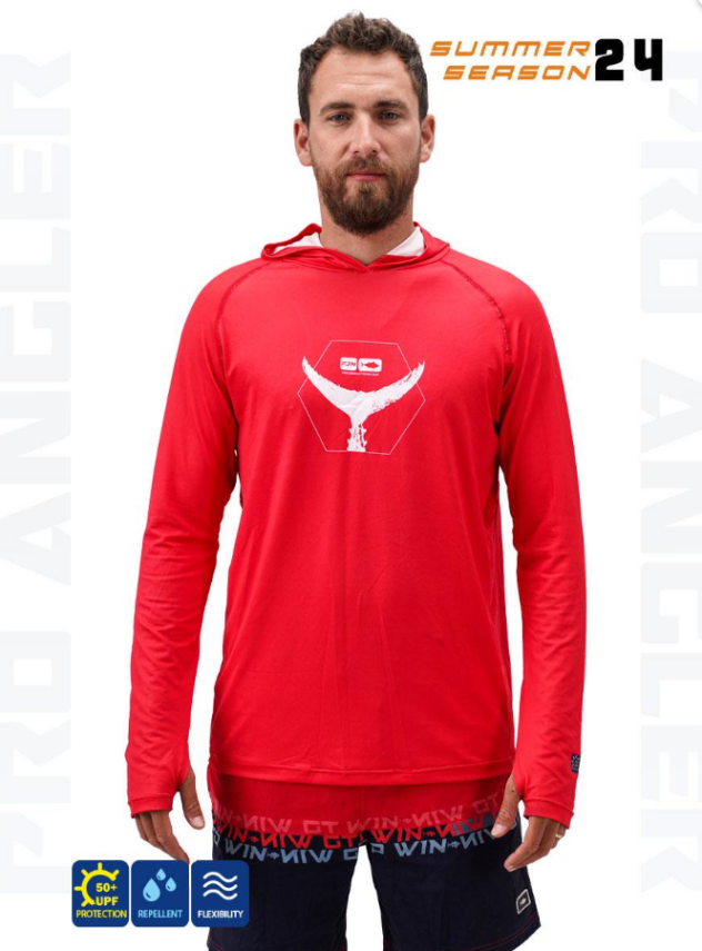 Fujin Pro Angler S24 Hooded Garnet - 1