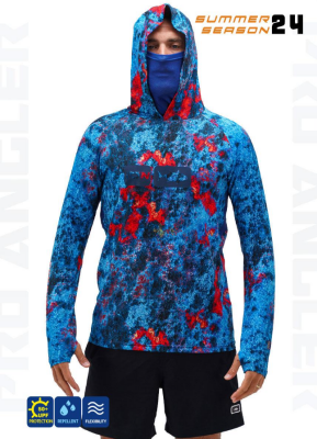 Fujin Pro Angler S24 Buff&Hoodie Red Reef - Fujin