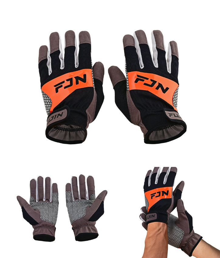 Fujin Pro Angler Trolling Gloves Black - 2