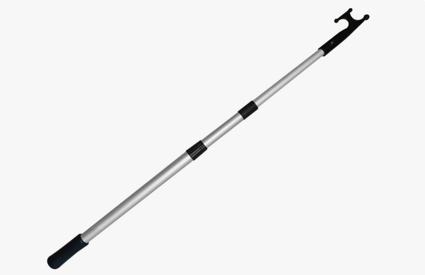 TELESKOPİK GÖNDER KANCASI SİYAH 115-200 CM - 1