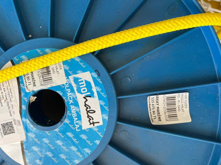 YÜZER ÖRGÜLÜ HALAT - PP3 - M - SARI - 1