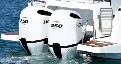 Honda BF 250D XCDU BEYAZ Ekstra Uzun şaft marşlı trimli direksiyonlu - Honda