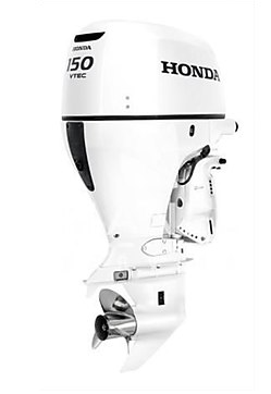 Honda BF 150D LDU BEYAZ Uzun şaft marşlı trimli direksiyonlu - Honda