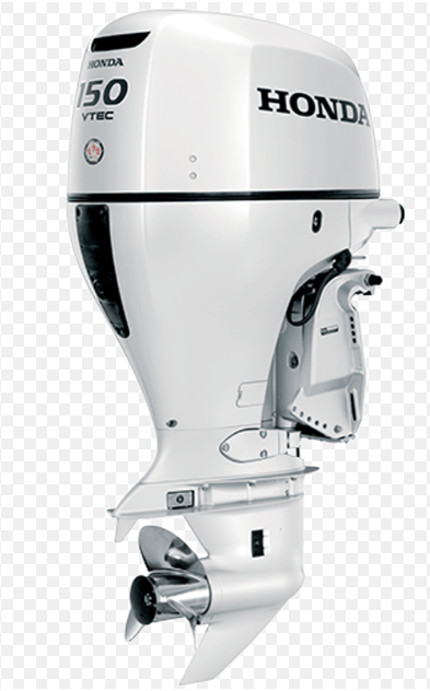 Honda BF 150D XRU BEYAZ Ekstra Uzun şaft marşlı trimli direksiyonlu - 1