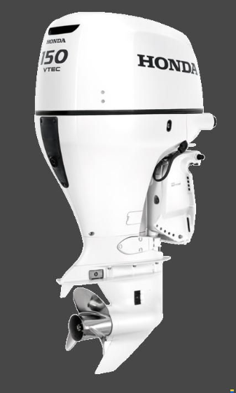 Honda BF 150D XCDU BEYAZ Ekstra Uzun şaft marşlı trimli direksiyonlu - 1