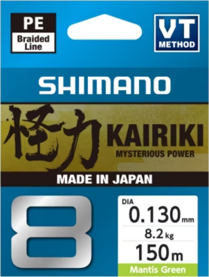Shimano Kairiki 8x 150 Mt Mantis Green Örgü İp Misina - SHIMANO