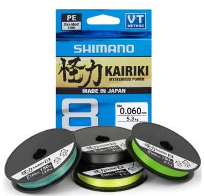 Shimano Kairiki 8 Örgü İp Misina 300 mt Mantis Green İp Misina - SHIMANO