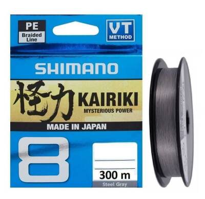 Shimano Kairiki 8X 300m 0.280mm/29.3kg Steel Gray Örgü İp Misina - SHIMANO
