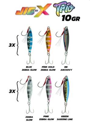 Fujin Jig-X Trio Micro Jig 10gr - Fujin