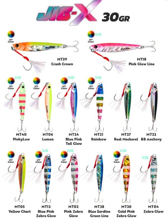 Fujin Jig-X 30gr Light Jigging Jig Yem - 1