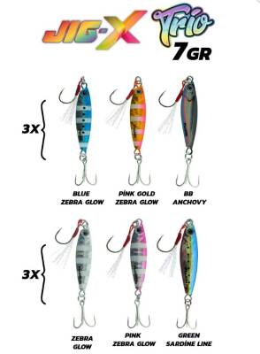 Fujin Jig-X Trio Micro Jig 7gr - Fujin