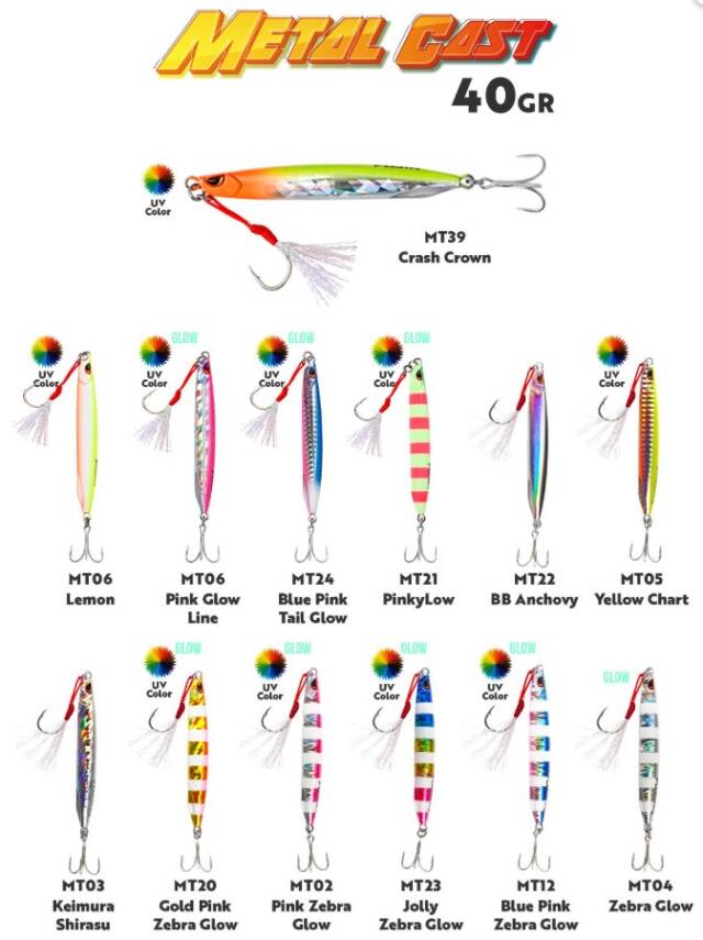 Fujin Metal Cast 40gr Shore Jig Metal Yem - 1