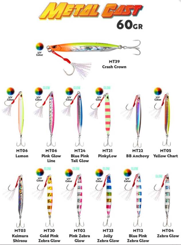 Fujin Metal Cast 60gr Shore Jig Metal Yem - 1
