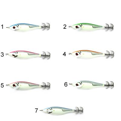 Captain 3030 8cm Rocket Bilyeli Squid 10gr Kalamar Zokası - 