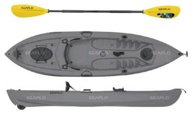 SEAFLO TEK KİŞİLİK BALIKÇI KANO GRİ - Seaflo