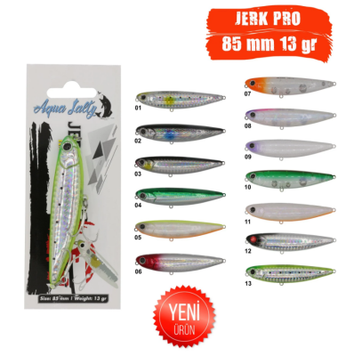 Aqua Salty Jerk Pro 8.5 cm/13g Maket Balık - 
