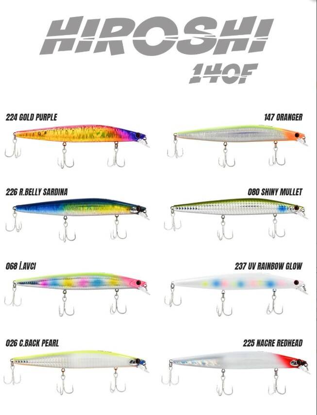 Fujin Hiroshi 140F 140mm 23gr Maket Balık - 1