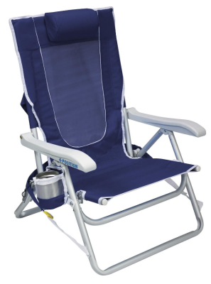 Gci Outdoor Backpack Beach Chair™ 4 Kademeli Katlanır Plaj Sandalyesi-Deniz - 