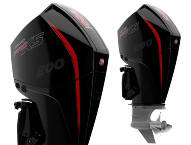 Mercury F 200 L / XL DTS V8 ProXS Marşlı & Direksiyonlu & Trimli & Elektronik Gaz kolu Deniz Motoru - 1