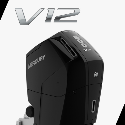 Mercury V 600 V12 AMS DTS Marşlı & Direksiyonlu & Trimli & Elektronik Gaz kolu Deniz Motoru - Mercury