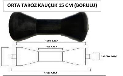 KAUÇUK ORTA TAKOZ BORULU - 