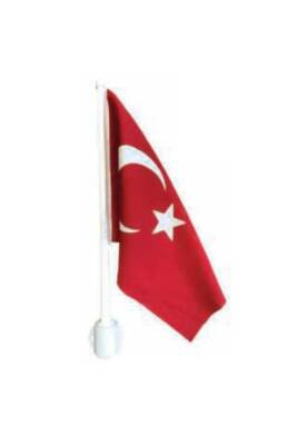 BOT BAYRAK DİREĞİ PLASTİK 35 CM BAYRAKLI - 