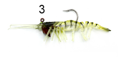 Captain 3049 Magic Shrimp 3D 76mm 5.5gr Silikon Karides Yem - 5