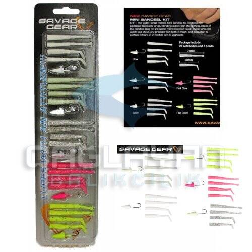 Savage gear LRF Mini Sandeel Kit 25 Adet Suni Yem - 1