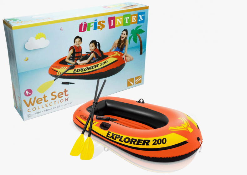 Intex 58332 Explorer 200 Bot+Kürek+Pompa Set211cm - 1