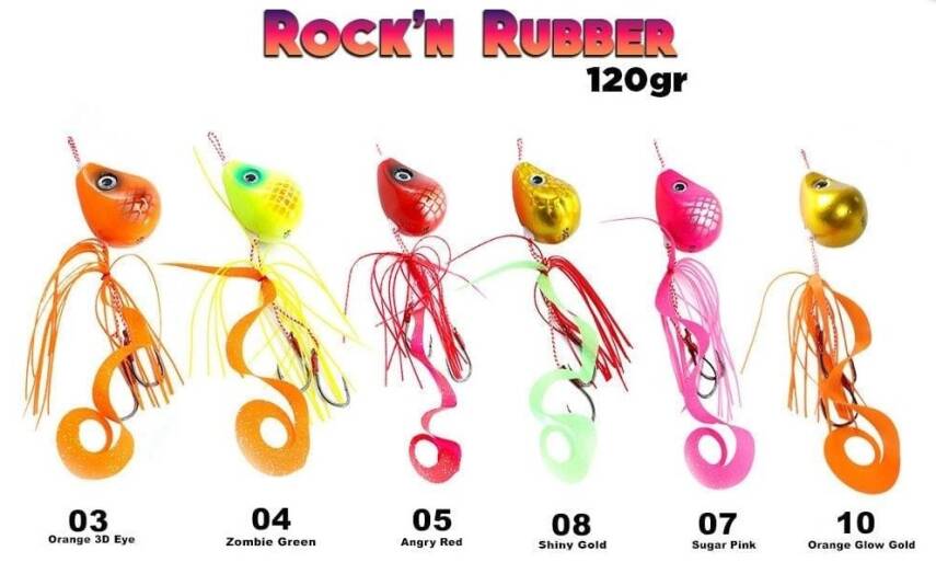 Fujin Rock'n Rubber 120 Gr Tai Rubber Set - 1