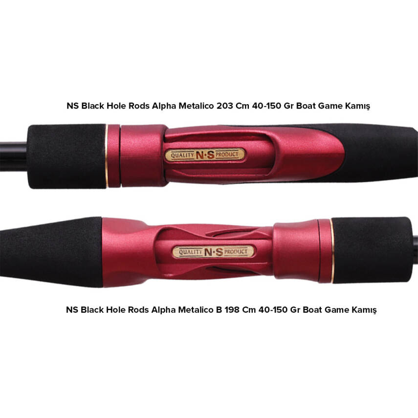 NS Black Hole Rods Alpha Metalico B 198 Cm 40-150 Gr Tekne Kamışı - 4