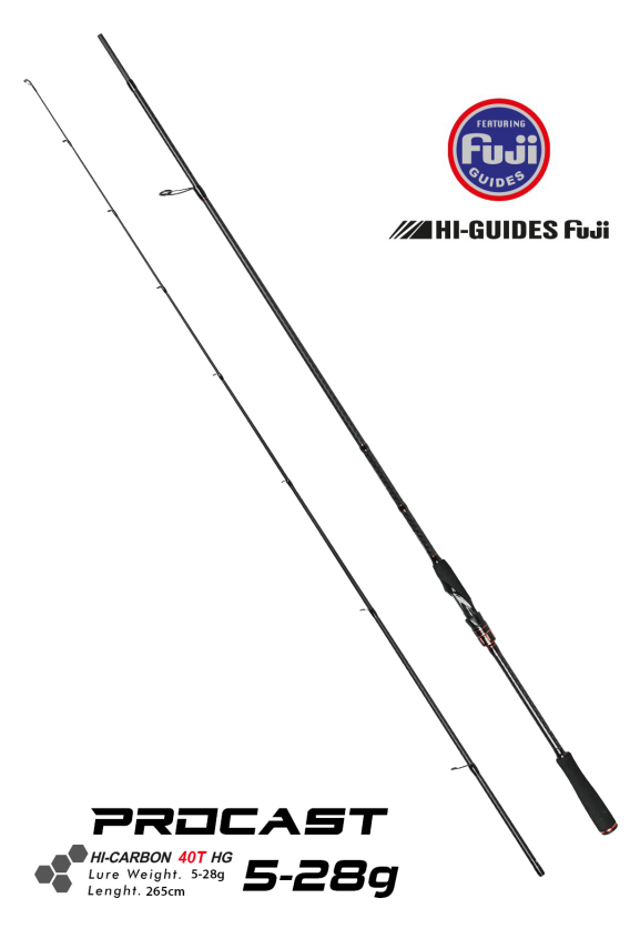 Fujin ProCast 265 Cm 5-28 Gr Spin Olta Kamışı - 1