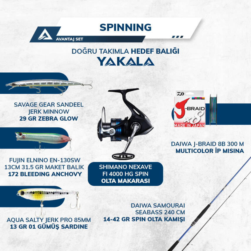 Spin Hazır Takım Daiwa-Shimano - 1