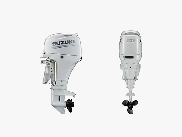 SUZUKİ DF60 ATL UZUN ŞAFT MARŞLI TRİMLİ DİREKSİYONLU DENİZ MOTORU - 1