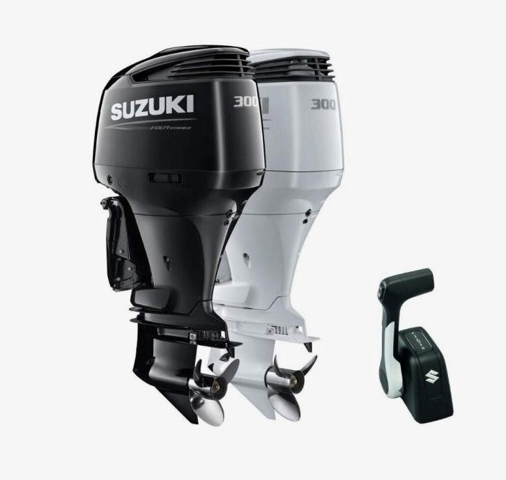 SUZUKİ DF 300 BMDX/XX EKSTRA EKSTRA UZUN ŞAFT MARŞLI TRİMLİ ELEKTRONİK KUMANDA KOLU-TERS DÖNÜŞLÜ ÇİFT PERVANE DENİZ MOTORU - 1