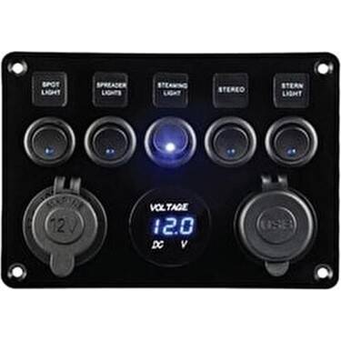 BFY KROM SWITCH PANEL MAVİ IŞIKLI - 
