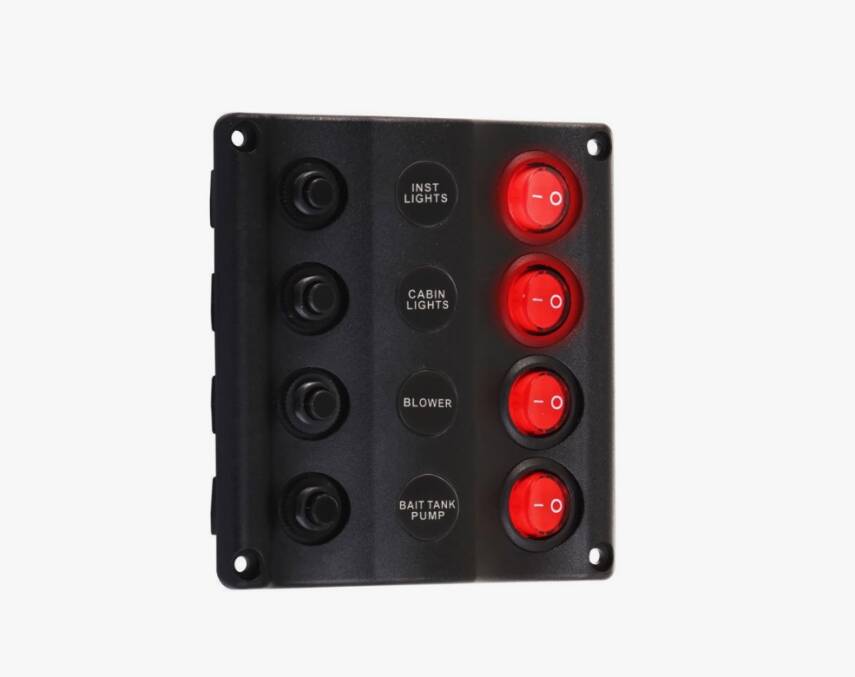 SWİTCH PANEL 4 LU DALGA DİZAYN PLASTİK - 1