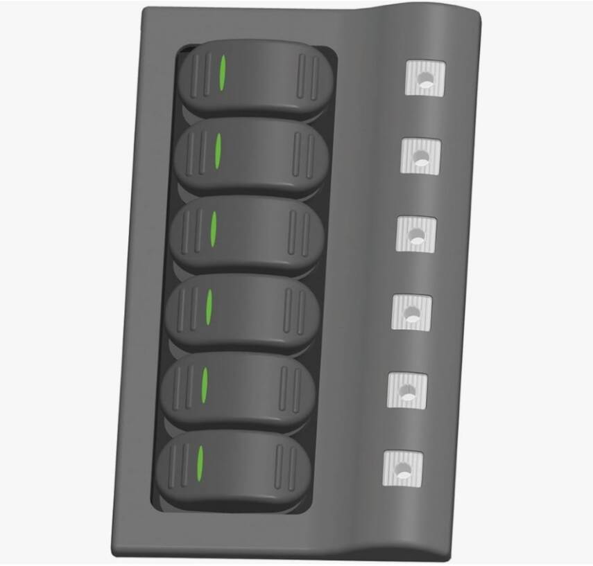 SWİTCH PANEL 6 LI DALGA DİZAYN 12V - 1