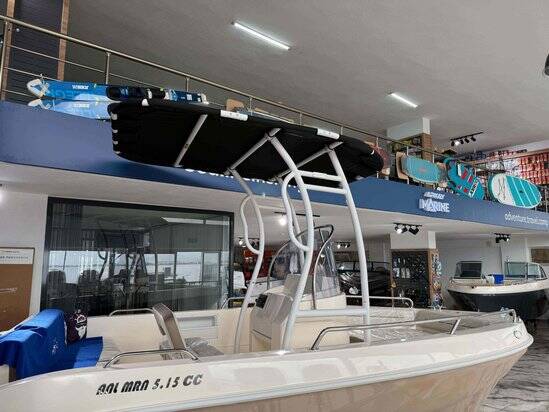 Dolphin Pro 2 T Top white caoted freame W/black canopy - 1