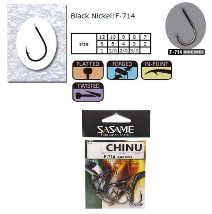 SASAME CHINU F-714 BLACK N. İĞNE - 2