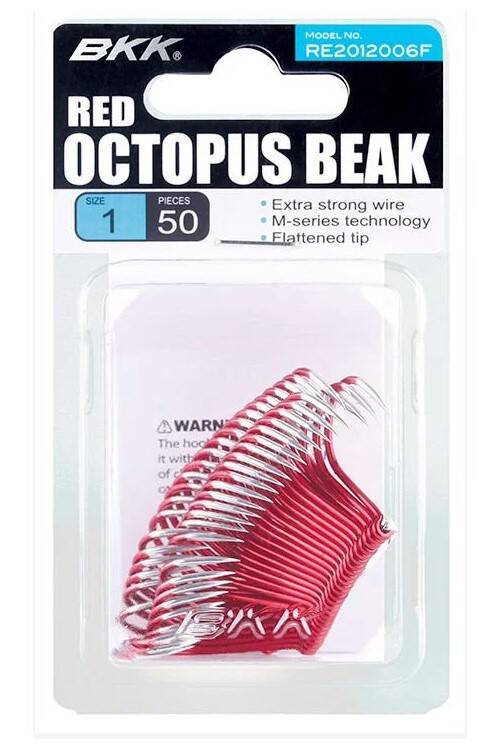 BKK Red Octopus Beak 5/0 50 Pcs - 1
