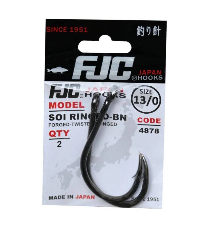 FJC4878-9/0 4878 SOI RINGED, NO:9/0, BLACK NIKEL, 3P - 1